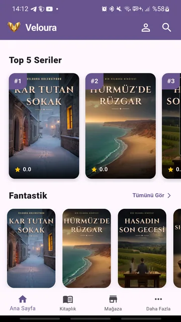 Top 5 Seriler alanında dikey kitap kapakları ve Fantastik rafı